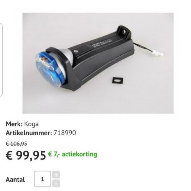 2 Koga koplampen in zeer goede staat