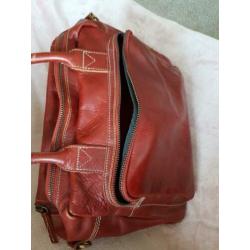 MicMac leren tas, donker rood