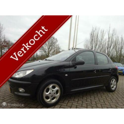 Peugeot 206 1.4 Gentry Premium 5drs, Leder/Airco/Nieuwe APK!