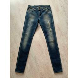 Worn look skinny jeans van Esprit EDC maat 28/32