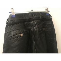 Leren motorbroek 38 Halvarssons Zwart