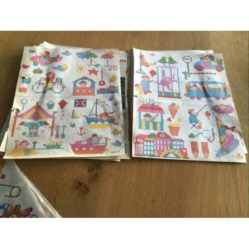Borduurpatroontjes voor de baby, 8 losse blaadjes
