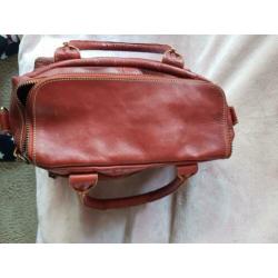 MicMac leren tas, donker rood