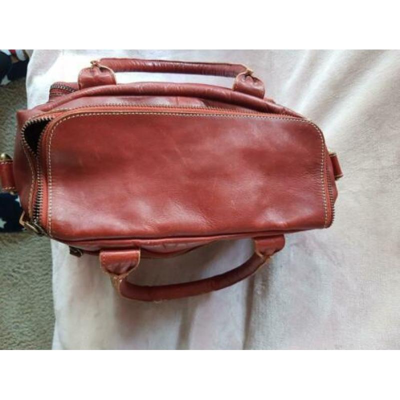 MicMac leren tas, donker rood