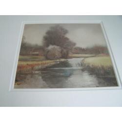 In mooie lijst, prachtige aquarel.