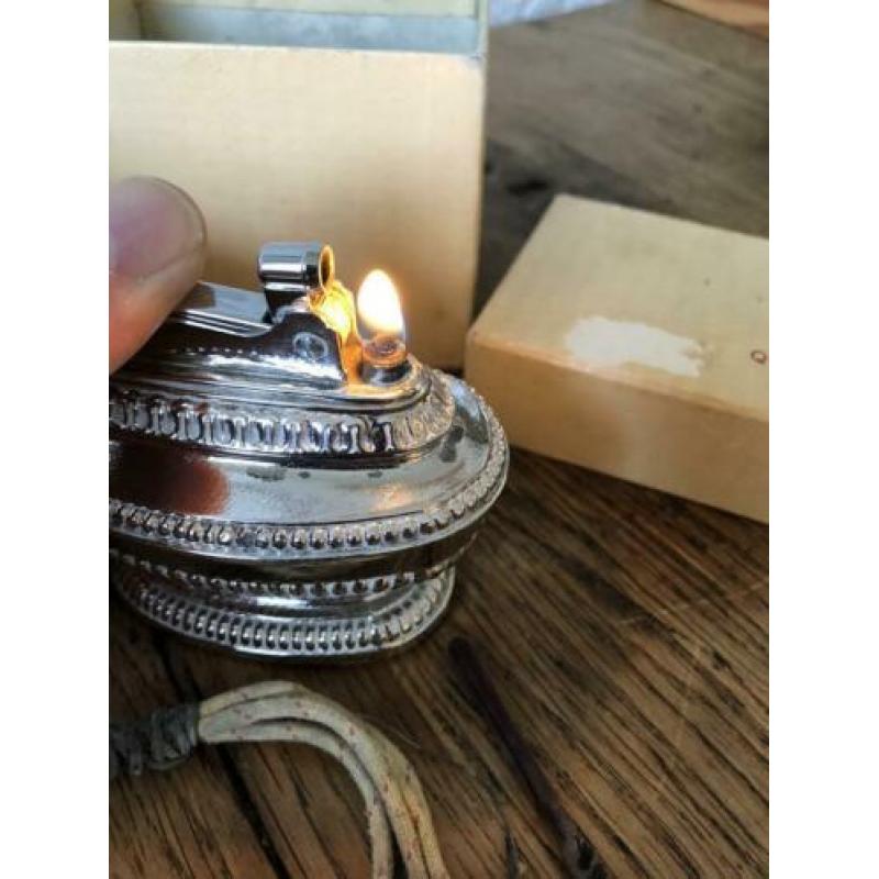 Vintage Ronson Aansteker Queen Anne Benzine Orig. Doos