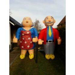 Te huur opblaasbare Abraham en Sarah 3.00m Ootmarsum