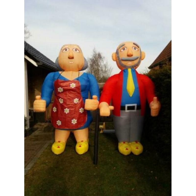 Te huur opblaasbare Abraham en Sarah 3.00m Ootmarsum