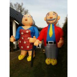 Te huur opblaasbare Abraham en Sarah 3.00m Ootmarsum
