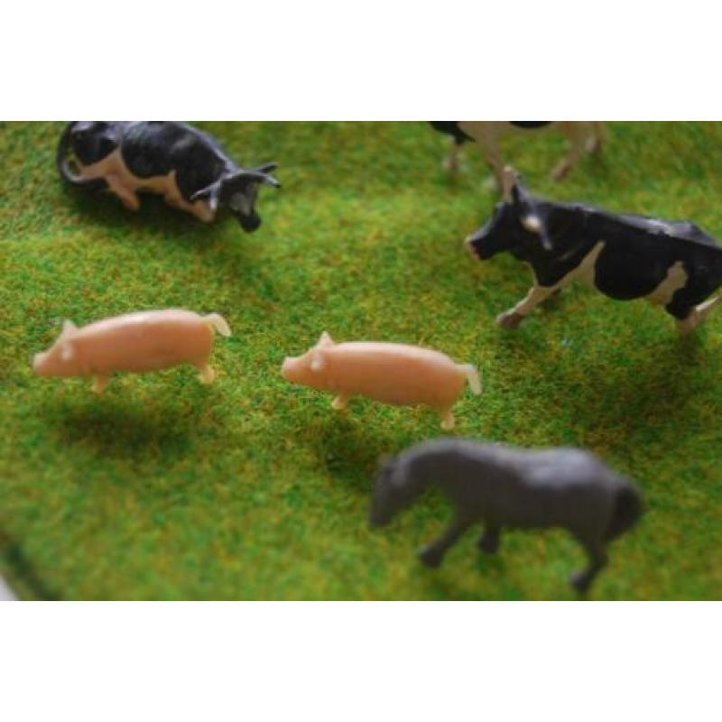 6 Boerderijdieren voor een HO spoor