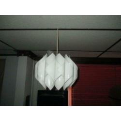 vintage jaren 70 space age design hanglamp wit retro 30 cm
