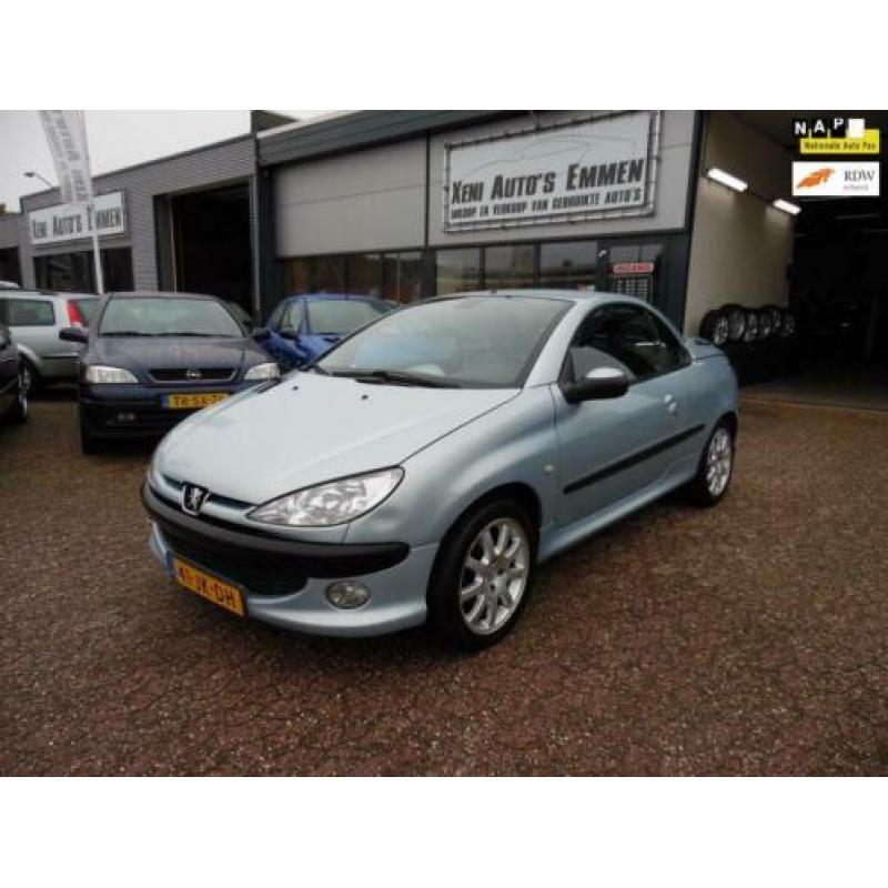 Peugeot 206 CC 2.0-16V 1e Eigenaar, Leer, LM-Velgen, Cabrio.