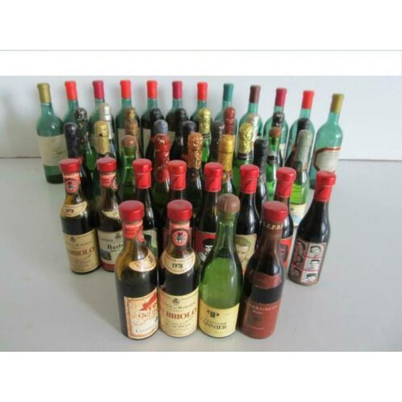 miniatuurflesjes champagne en wijn 47 miniatuurflesjes