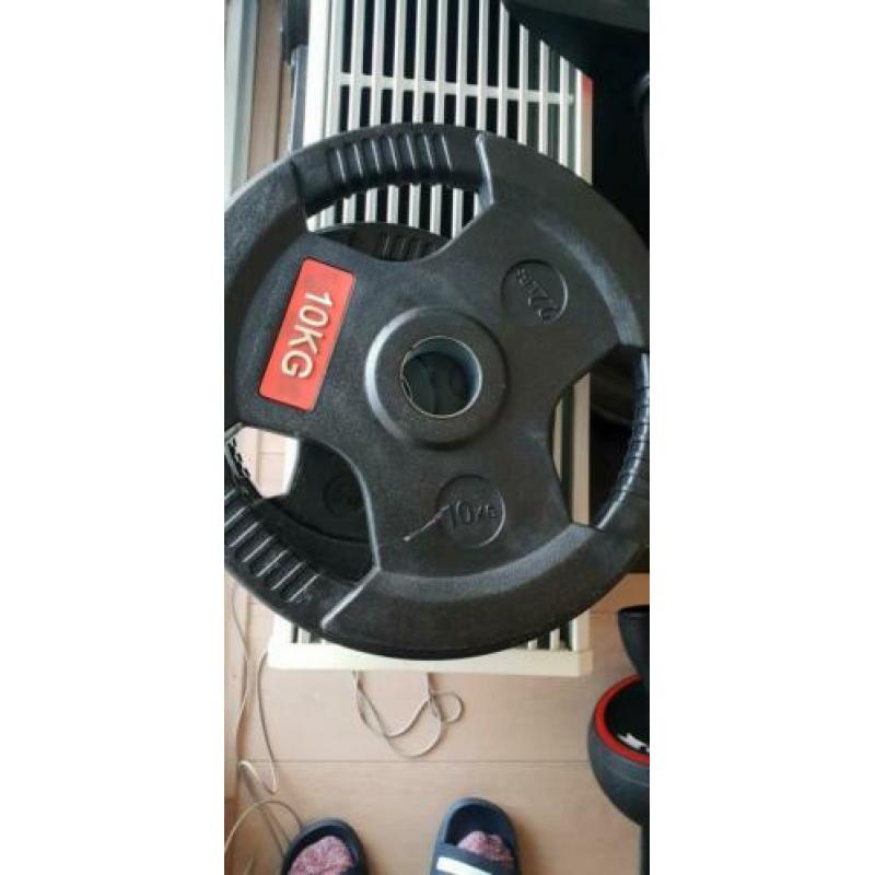 Curlstang met gewichten