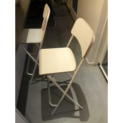 2 keer Barkruk Franklin wit 63 cm hoog