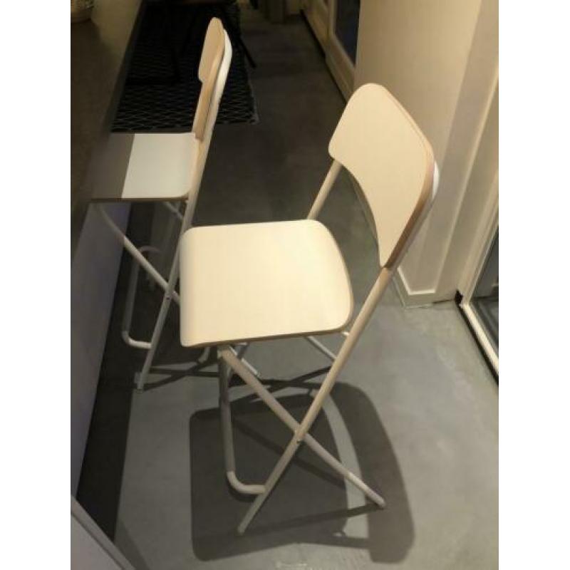 2 keer Barkruk Franklin wit 63 cm hoog