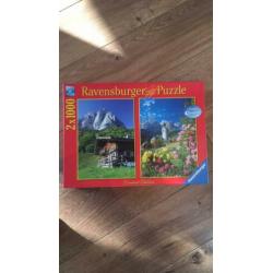 Te koop puzzles van Jumbo en Ravensburger.