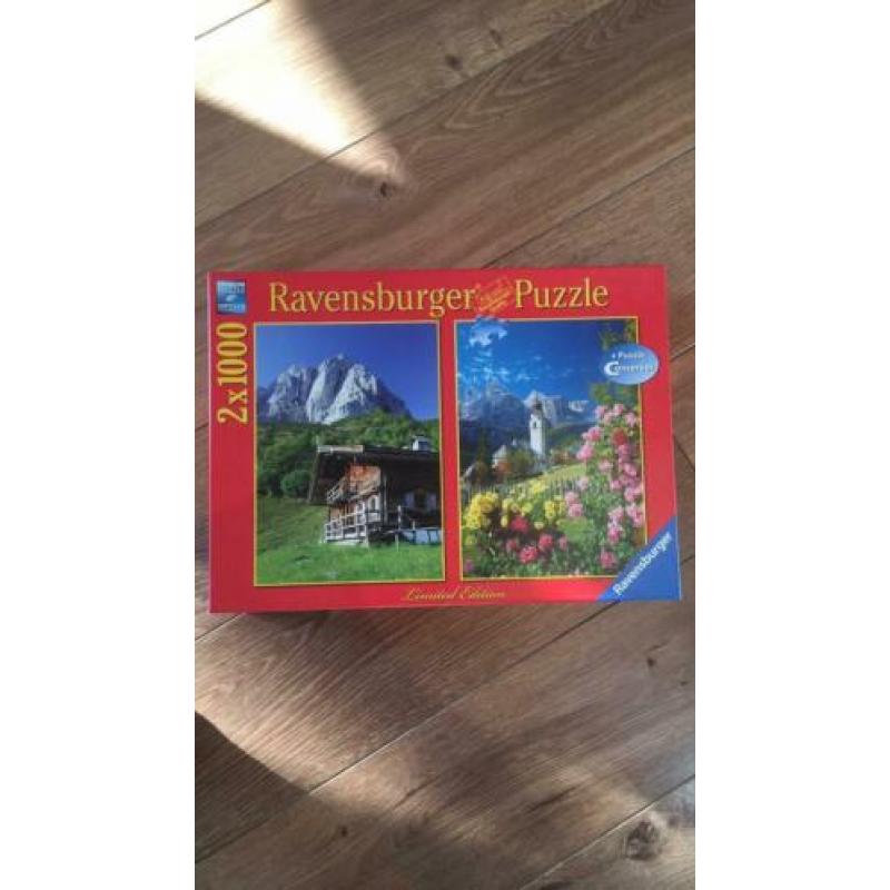 Te koop puzzles van Jumbo en Ravensburger.