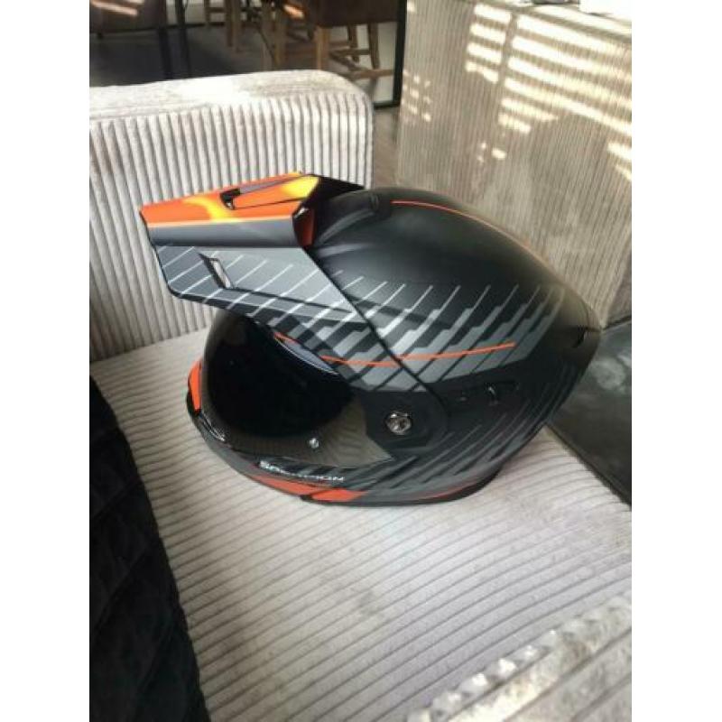 Scorpion adp-1 oranje zwart KTM adventure maat L