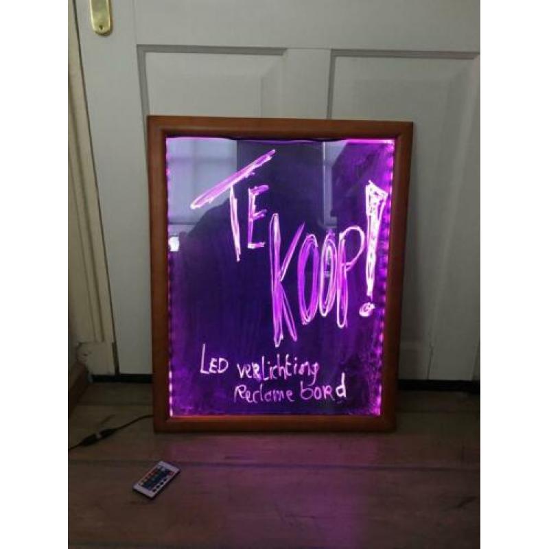 Les verlichting Reclame bord