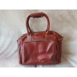MicMac leren tas, donker rood