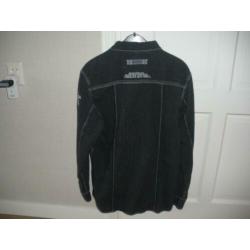 super mooi sportief zwart heren overhemd merk twinlife large
