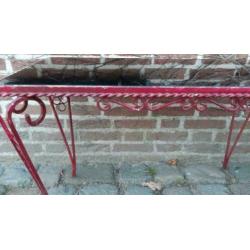 vintage ijzeren salontafel / tuintafel