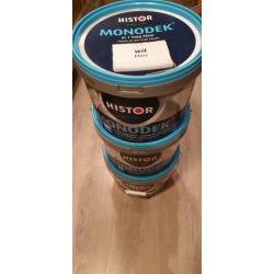 Histor monodek blanc Wit, 3 volle emmers