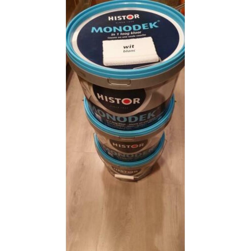 Histor monodek blanc Wit, 3 volle emmers