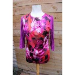 Longsleeve fuschia Rio Flowers mt M