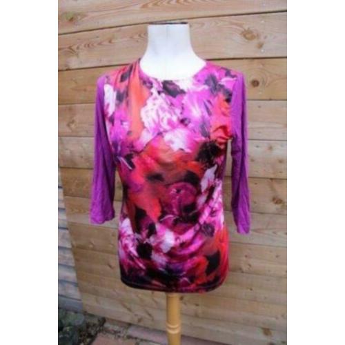 Longsleeve fuschia Rio Flowers mt M