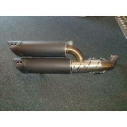 Remus demper dual flow steel black Vespa GTS 300