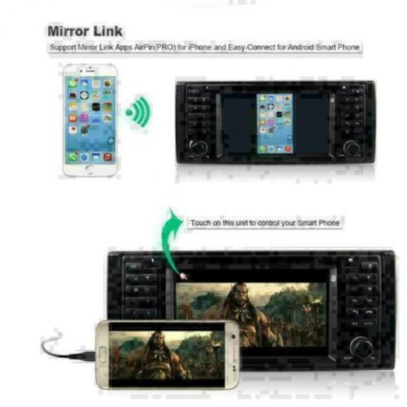 BMW 5serie E39 android 9.0 wifi dvd navigatie dab+ octacore