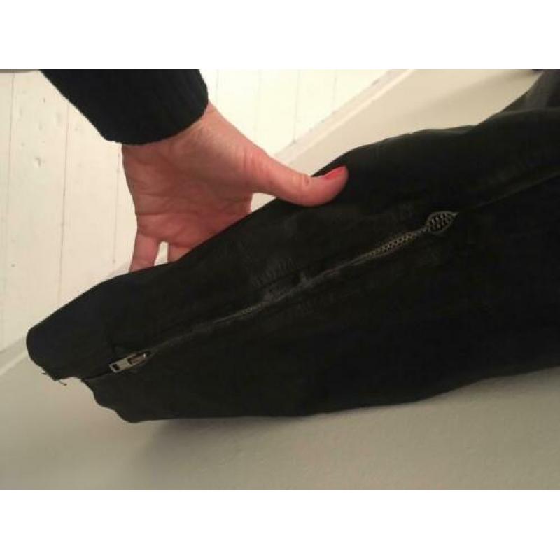 Leren motorbroek 38 Halvarssons Zwart