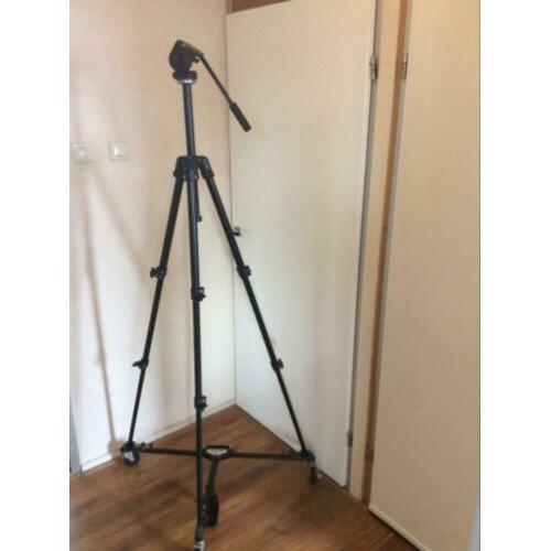 Manfrotto proffesioneler tripod + balhoofd en Cullman dolly