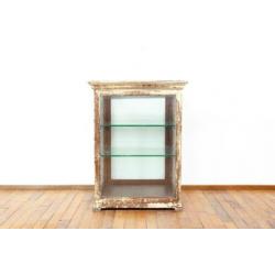 Antieke winkel toonbank vitrine prachtige patina brocante