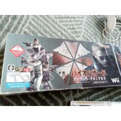 Nintendo wii console Japan ntsc resident evil gun capcom