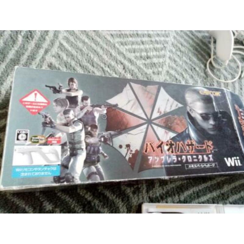 Nintendo wii console Japan ntsc resident evil gun capcom