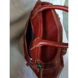 MicMac leren tas, donker rood