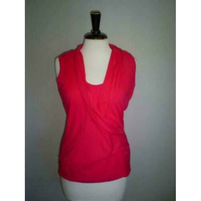 NIEUW !!! tricot LA LIGNA top met voile overslag mt. 38