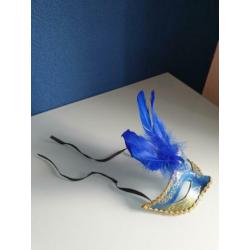 Masker gezicht blauw en goed kleur