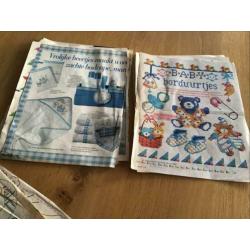 Borduurpatroontjes voor de baby, 8 losse blaadjes