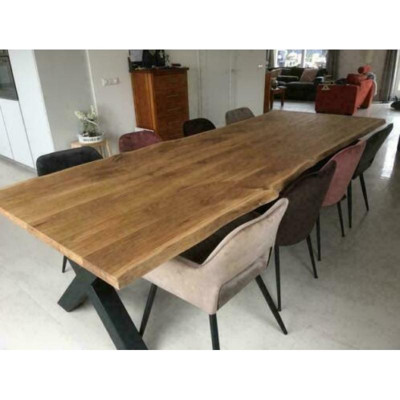 Eikenhouten Tafels Boomstam tafel Eettafels SHOWROOM OPEN