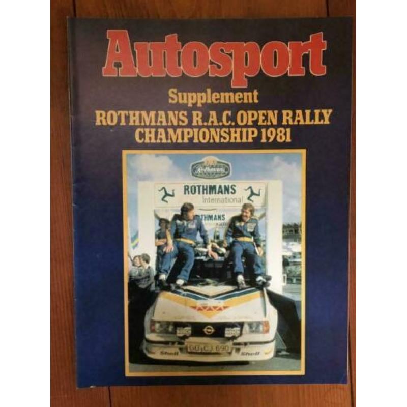 Rothmans R.A.C. OPEN RALLY CHAMPIONSHIP 1981