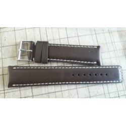22mm horlogeband mid bruin leder Geckota Watchgecko leer