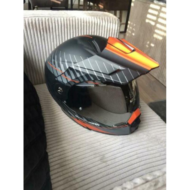 Scorpion adp-1 oranje zwart KTM adventure maat L