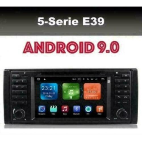 BMW 5serie E39 android 9.0 wifi dvd navigatie dab+ octacore