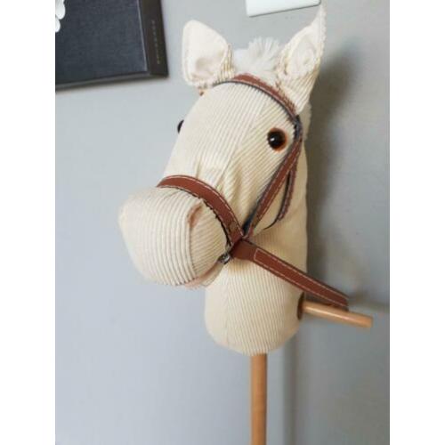 Leuk houten stokpaard met geluid - 93 cm