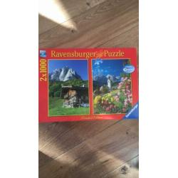 Te koop puzzles van Jumbo en Ravensburger.