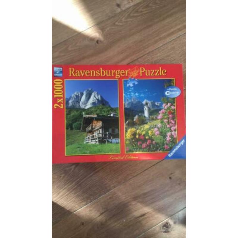 Te koop puzzles van Jumbo en Ravensburger.